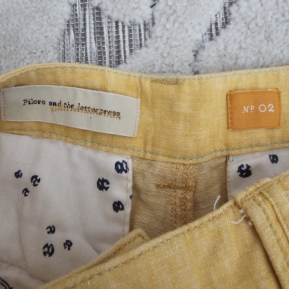 Anthropologie Sunny Yellow Wide-Leg Trousers - Picture 6 of 7